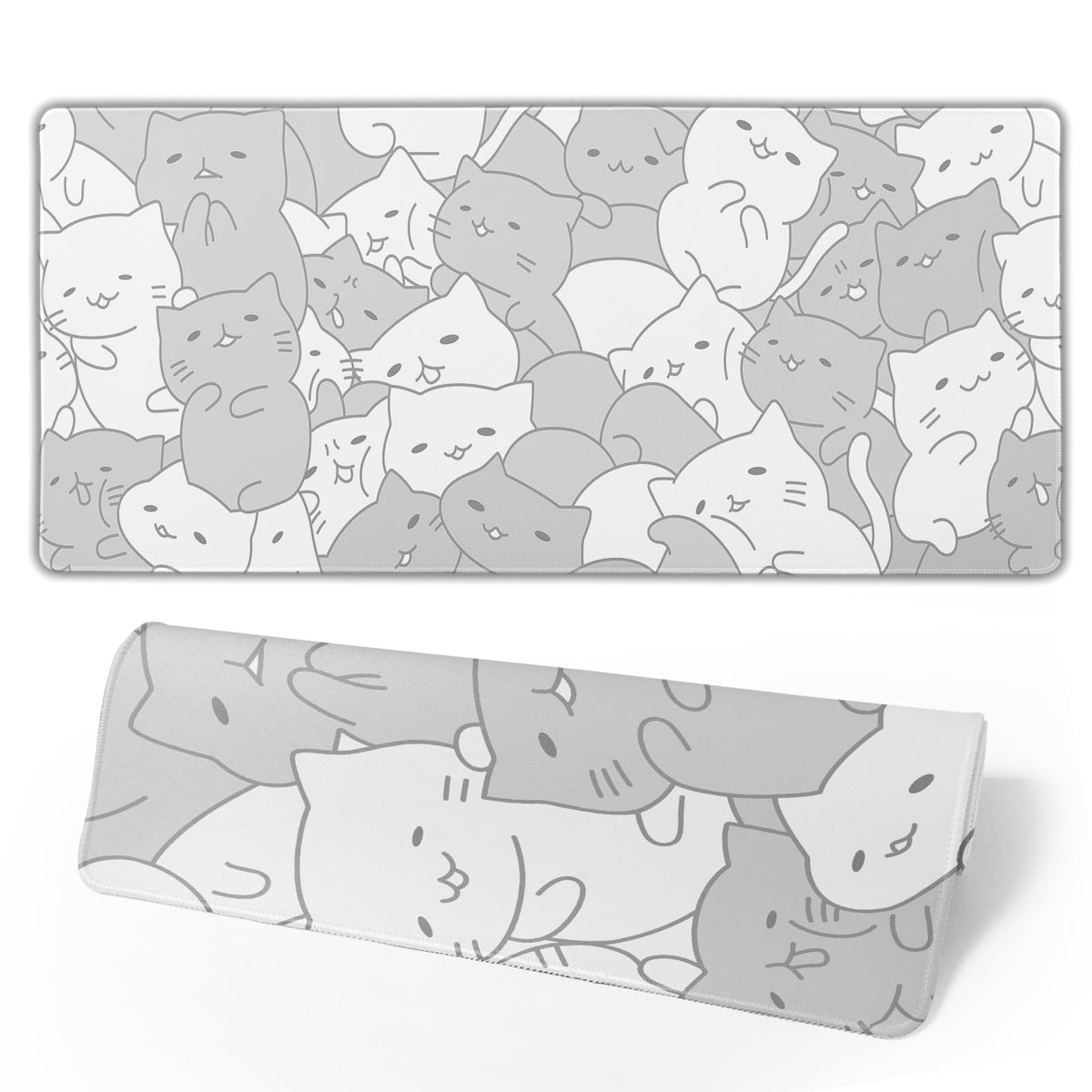 Japanese Mouse Pad, Large Japanese Desk Mat, XL Anime Gaming Keyboard Mat, Non-Slip Rubber Base, Big Extended Desk Protector for Home Office, 31.5”x11.8”