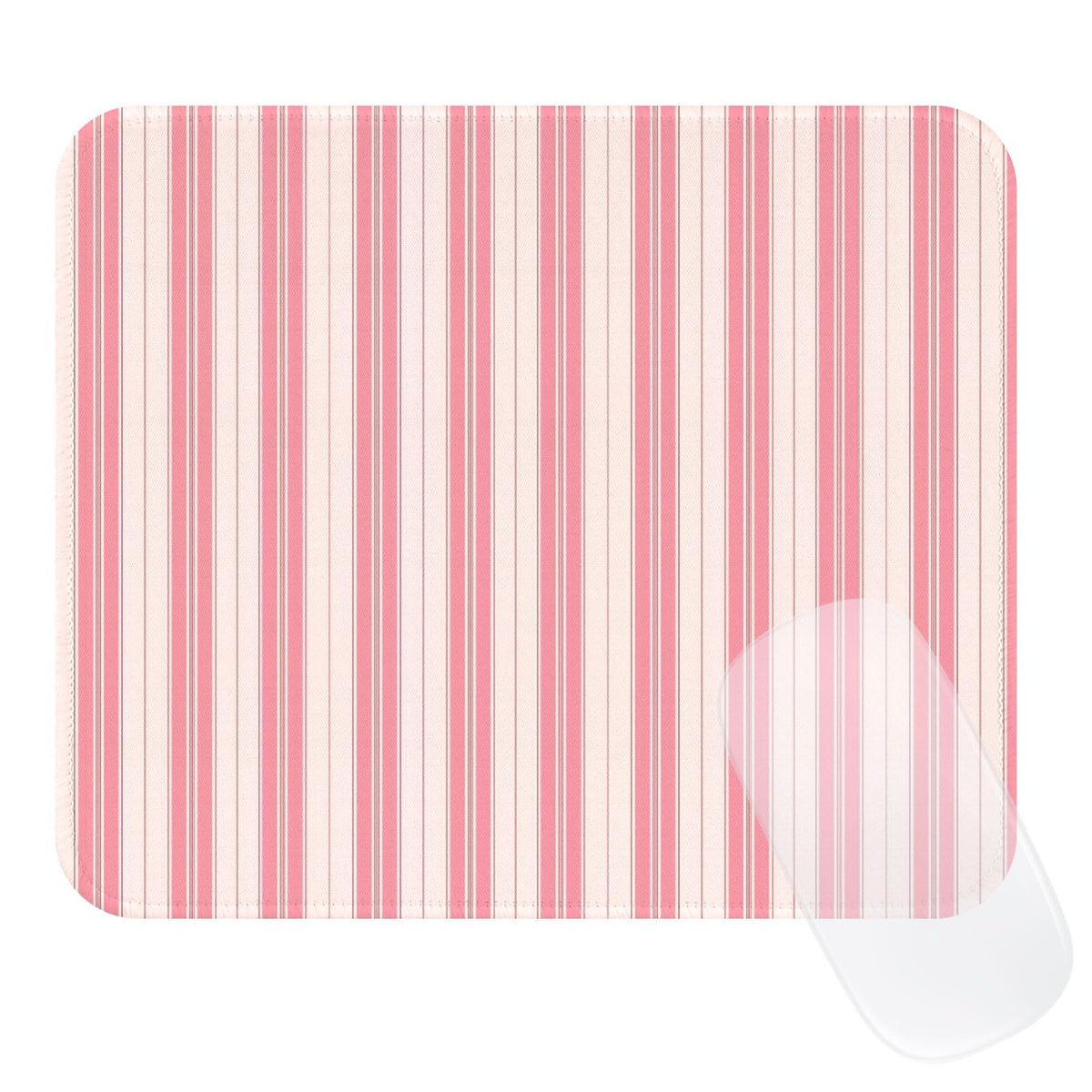 Cute Blue Stripes Mouse Pad, Waterproof Aesthetics Mouse Pads Design, Non-Slip Rubber Base Computer Simple Funny Mousepad,Small Mouse Mat Desk Accessories,Light Blue