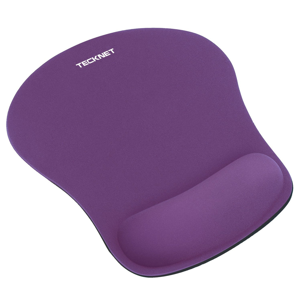 TECKNET Ergonomic Mouse Pad with Wrist Rest,Soft Comfortable Massage Design | Memory Foam and Non-Slip PU Base for Pain Relief, Office Gaming Mousepad for Desk, Home, Office - Black