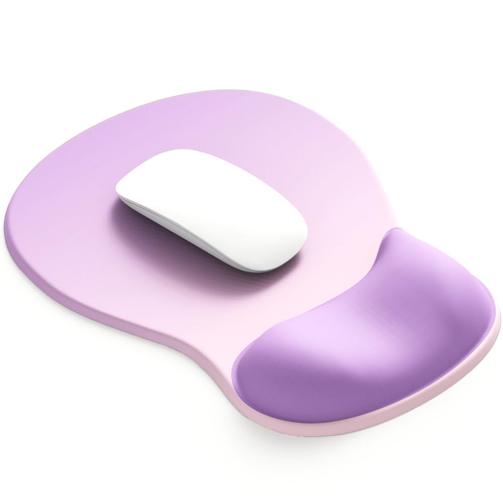 ErgoComfort Gel Wrist Rest Mouse Pad-Ergonomic Office Mousepad with Wrist Support-Non-Slip, Design Desk Accessories Mat for Home&Game Decor (06Mocha Sand)