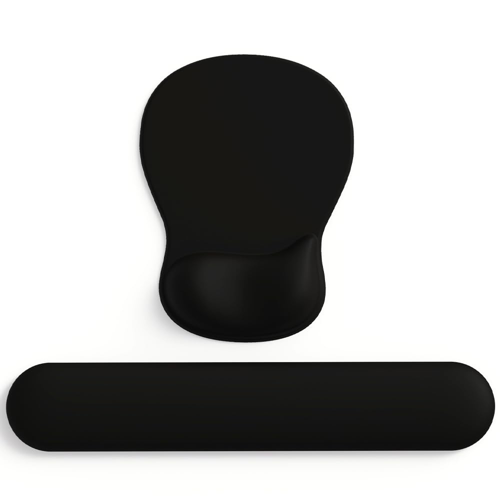 ErgoComfort Gel Wrist Rest Mouse Pad-Ergonomic Office Mousepad with Wrist Support-Non-Slip, Design Desk Accessories Mat for Home&Game Decor (06Mocha Sand)
