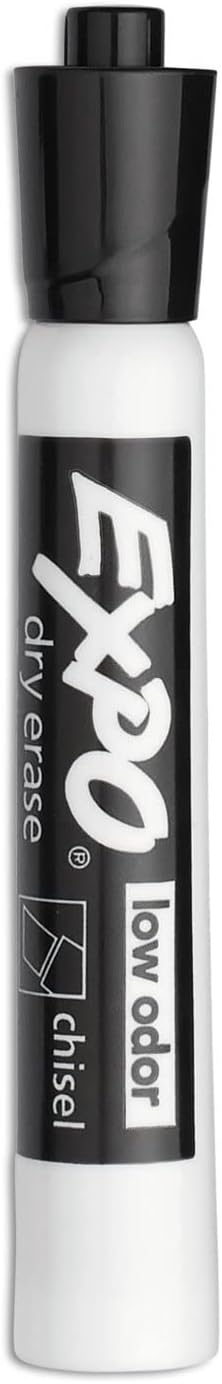 EXPO Dry Erase Markers, Low Odor Ink, Black, Chisel Tip, 36 Count - Easily Erases, Ideal for Classroom, Home, Office, Back to School, Teacher Supplies