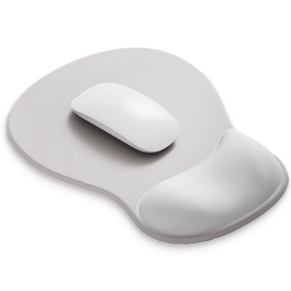 ErgoComfort Gel Wrist Rest Mouse Pad-Ergonomic Office Mousepad with Wrist Support-Non-Slip, Design Desk Accessories Mat for Home&Game Decor (06Mocha Sand)