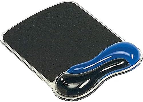 Kensington Duo Gel Mouse Pad with Wrist Rest, Ergonomic Wrist Support for Pain Relief, Comfortable Non-Skid Gel Pad for Computer, Laptop, Office & Home 9.6" x 7.6", Blue K62401AM | Ergonomic wrist support, non-skid gel pad, 9.6 x 7.6 in, pain relief for l