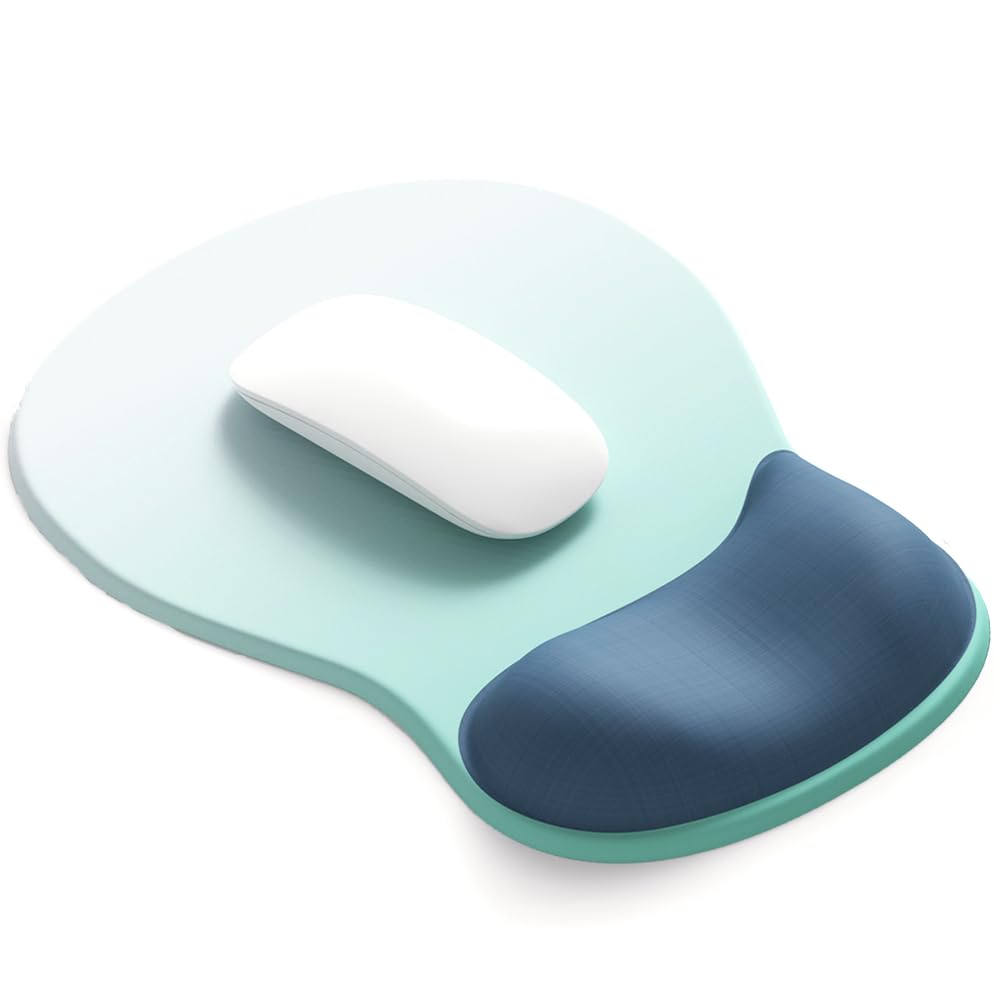 ErgoComfort Gel Wrist Rest Mouse Pad-Ergonomic Office Mousepad with Wrist Support-Non-Slip, Design Desk Accessories Mat for Home&Game Decor (06Mocha Sand)