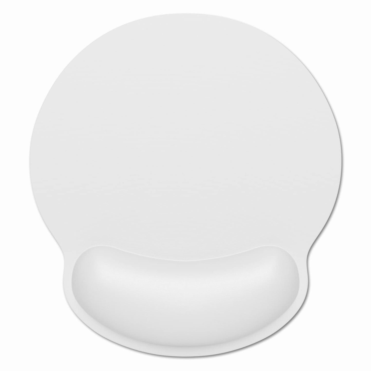 Dapesuom Ergonomic Mouse Pad with Wrist Support, Comfortable Memory Foam Wrist Rest for Easy Typing Pain Relief, Cute Computer Gaming Desktop Mouse Mat with Non-Slip Base for Laptop, Office, White