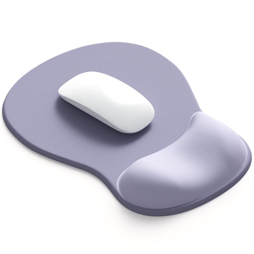 ErgoComfort Gel Wrist Rest Mouse Pad-Ergonomic Office Mousepad with Wrist Support-Non-Slip, Design Desk Accessories Mat for Home&Game Decor (06Mocha Sand)