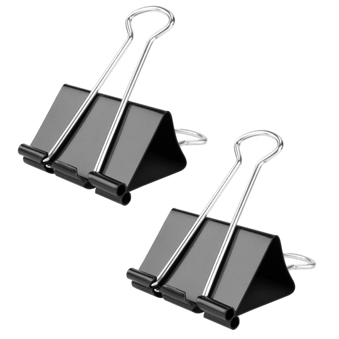 Binder Clips Paper Clamp for Paper-130 Pcs Clips Paper Binder Assorted Sizes (Black)