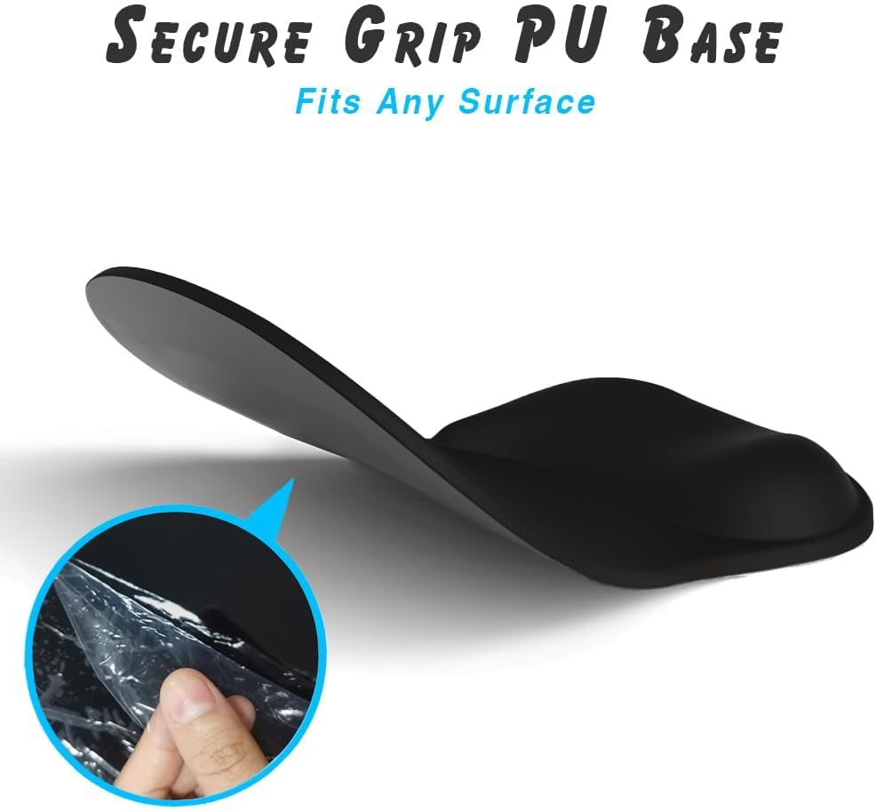 ErgoComfort Gel Wrist Rest Mouse Pad-Ergonomic Office Mousepad with Wrist Support-Non-Slip, Design Desk Accessories Mat for Home&Game Decor (06Mocha Sand)