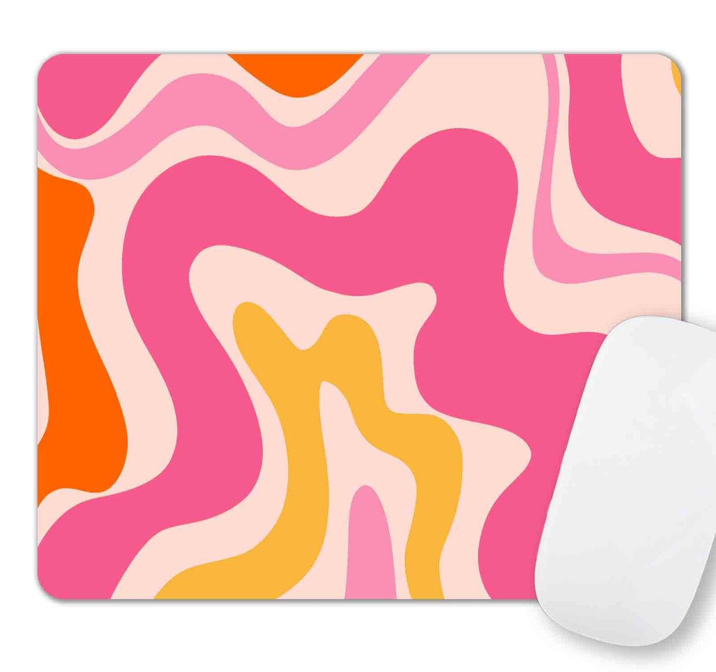 Cute Colorful Checkered Mouse Pad, Retro Purple Pink Blue Green Mousepad, Square Aesthetic Mice Pad Perfect Design for Gaming, Computer,Laptop, Office Work, Non-Slip Rubber Mouse Mat, 9.5x7.9 inch