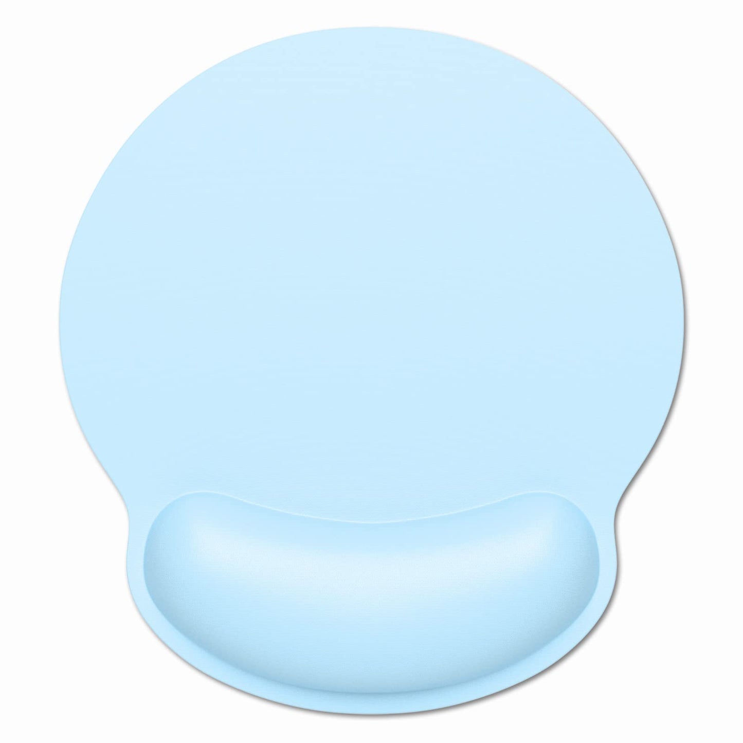 Dapesuom Ergonomic Mouse Pad with Wrist Support, Comfortable Memory Foam Wrist Rest for Easy Typing Pain Relief, Cute Computer Gaming Desktop Mouse Mat with Non-Slip Base for Laptop, Office, White
