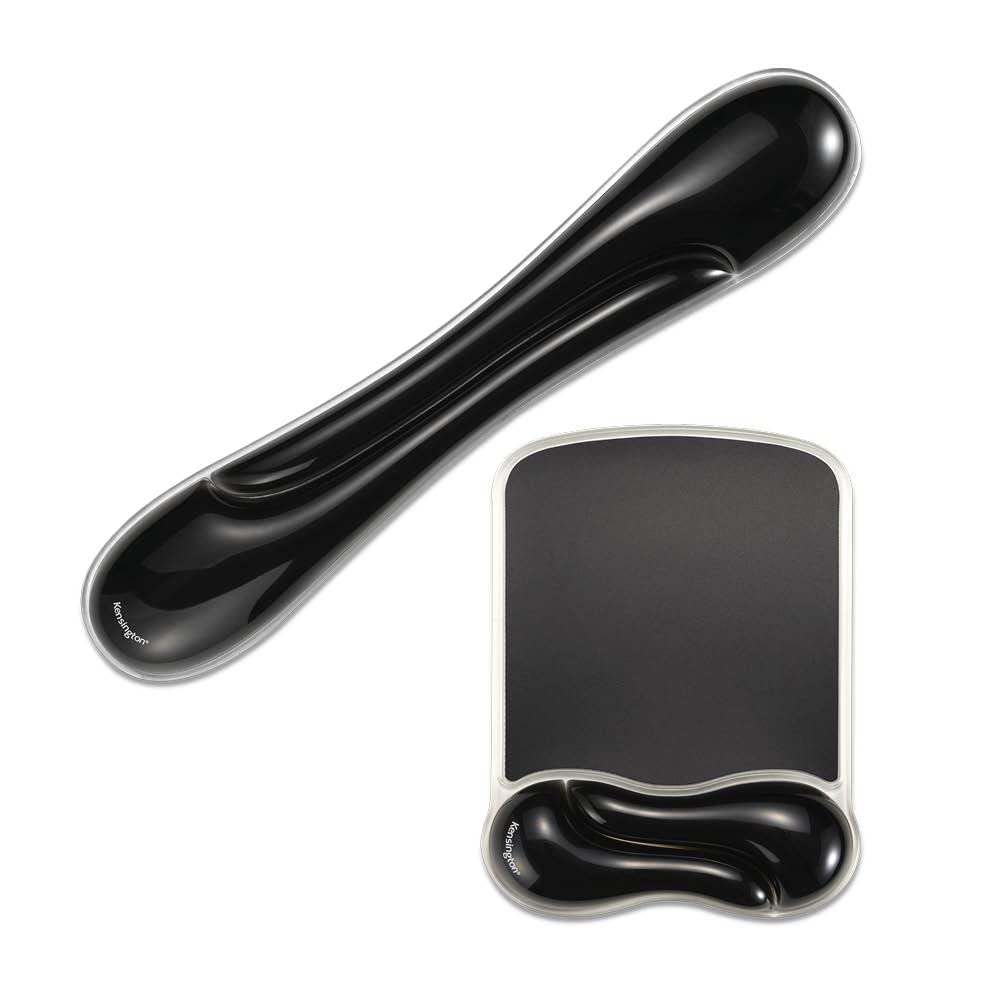 Kensington Duo Gel Mouse Pad with Wrist Rest, Ergonomic Wrist Support for Pain Relief, Comfortable Non-Skid Gel Pad for Computer, Laptop, Office & Home 9.6" x 7.6", Blue K62401AM | Ergonomic wrist support, non-skid gel pad, 9.6 x 7.6 in, pain relief for l