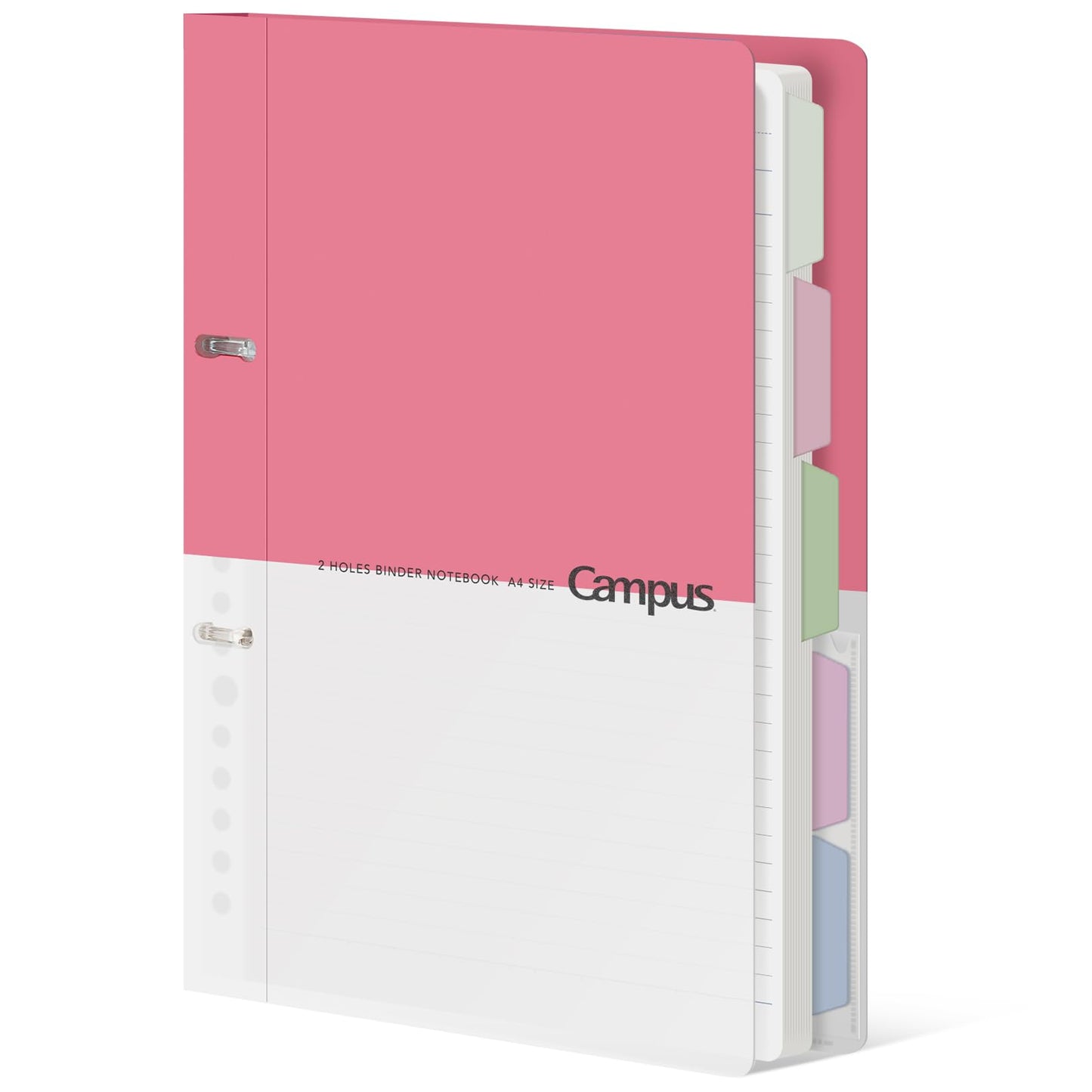KOKUYO 5 Subject Spiral Notebook Journal, Campus 110 Sheets B5 Refillable Notebook with Dividers Tabs, 6mm Dot Lined Binder Notebook for Work School Note Taking. 9" x 10.5", Yellow