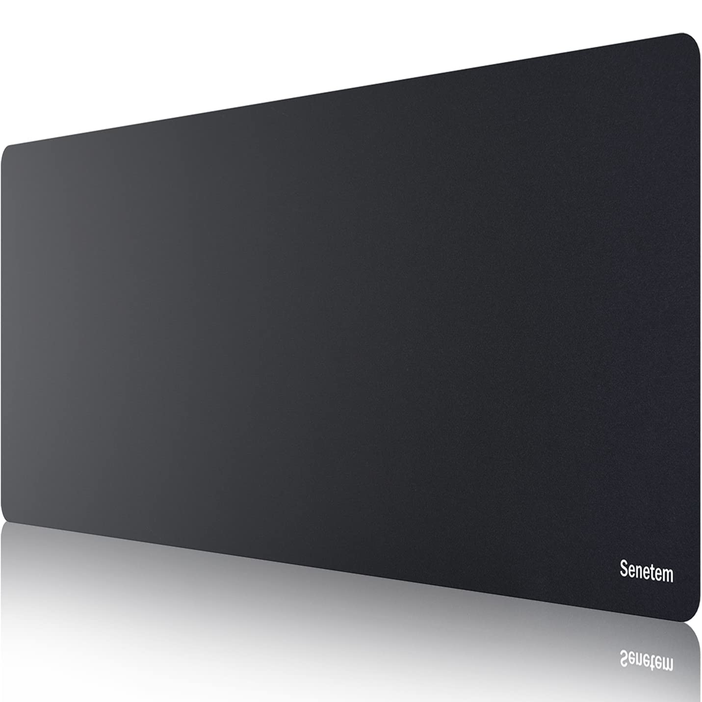 Senetem 4-Pack Mouse Pad, Smooth Gaming Mousepad, Non-Slip Black | 11x8.6 in. Ultra-smooth washable surface for wired and wireless mice; compact size fits desk, laptop, PC, gaming & office