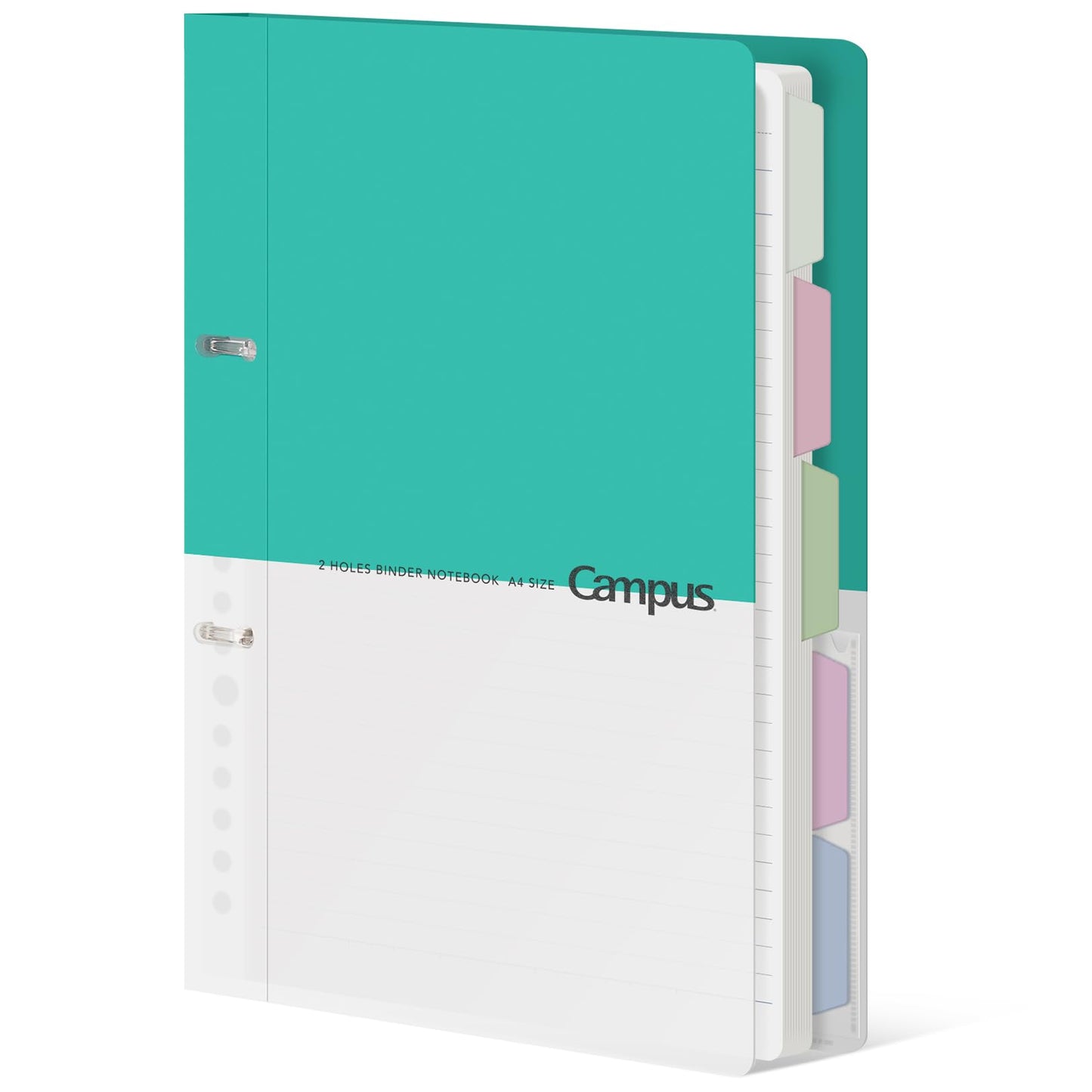 KOKUYO 5 Subject Spiral Notebook Journal, Campus 110 Sheets B5 Refillable Notebook with Dividers Tabs, 6mm Dot Lined Binder Notebook for Work School Note Taking. 9" x 10.5", Yellow