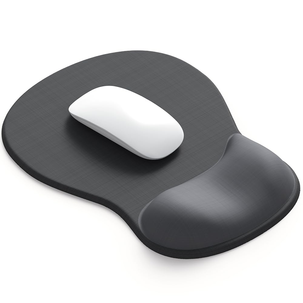 ErgoComfort Gel Wrist Rest Mouse Pad-Ergonomic Office Mousepad with Wrist Support-Non-Slip, Design Desk Accessories Mat for Home&Game Decor (06Mocha Sand)