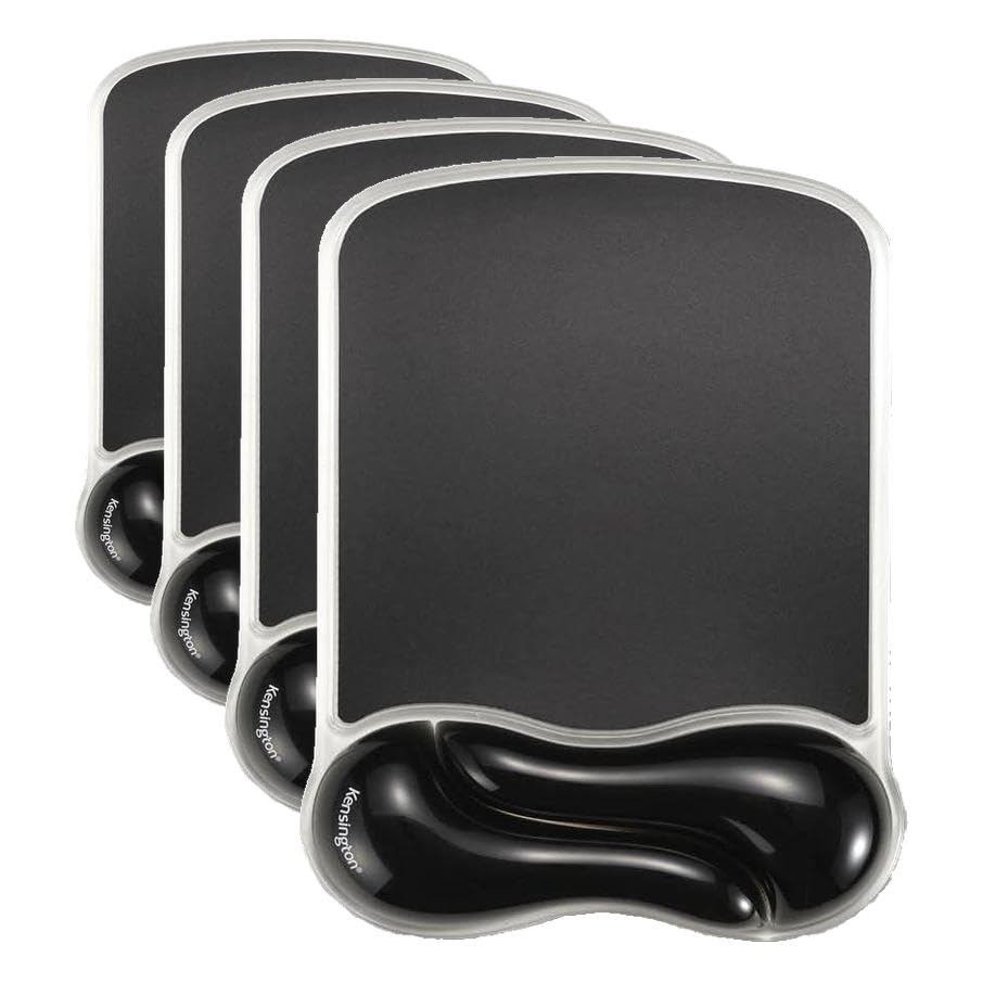 Kensington Duo Gel Mouse Pad with Wrist Rest, Ergonomic Wrist Support for Pain Relief, Comfortable Non-Skid Gel Pad for Computer, Laptop, Office & Home 9.6" x 7.6", Blue K62401AM | Ergonomic wrist support, non-skid gel pad, 9.6 x 7.6 in, pain relief for l