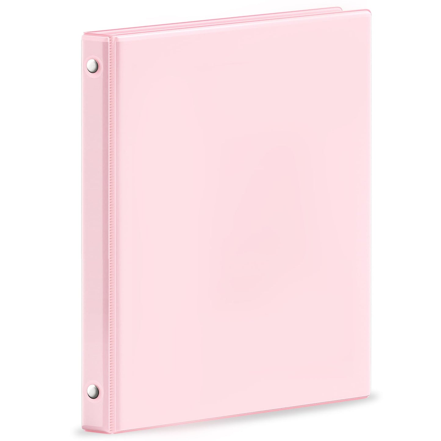 SUNEE 3 Ring Binder 1 Inch Pink 1 Pack, Holds 175 Sheets of Letter Paper, Clear View 1" Three Ring PVC-Free (Fit 8.5x11 Inches) for School or Office Supplies