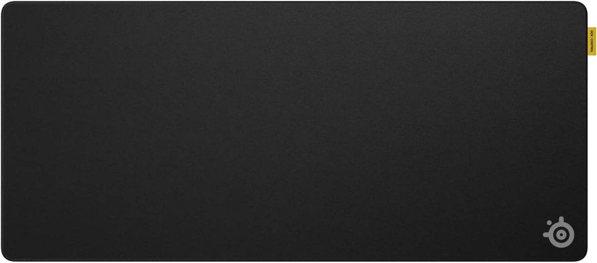 SteelSeries QcK XL Performance Control Gaming Mousepad — Extra Density for a Smooth Glide — Low-Profile Edge Stitching — Non-Slip Neoprene Rubber Base — 15.75 x 34.43 inch — FPS, MOBAs, RTS, MMO
