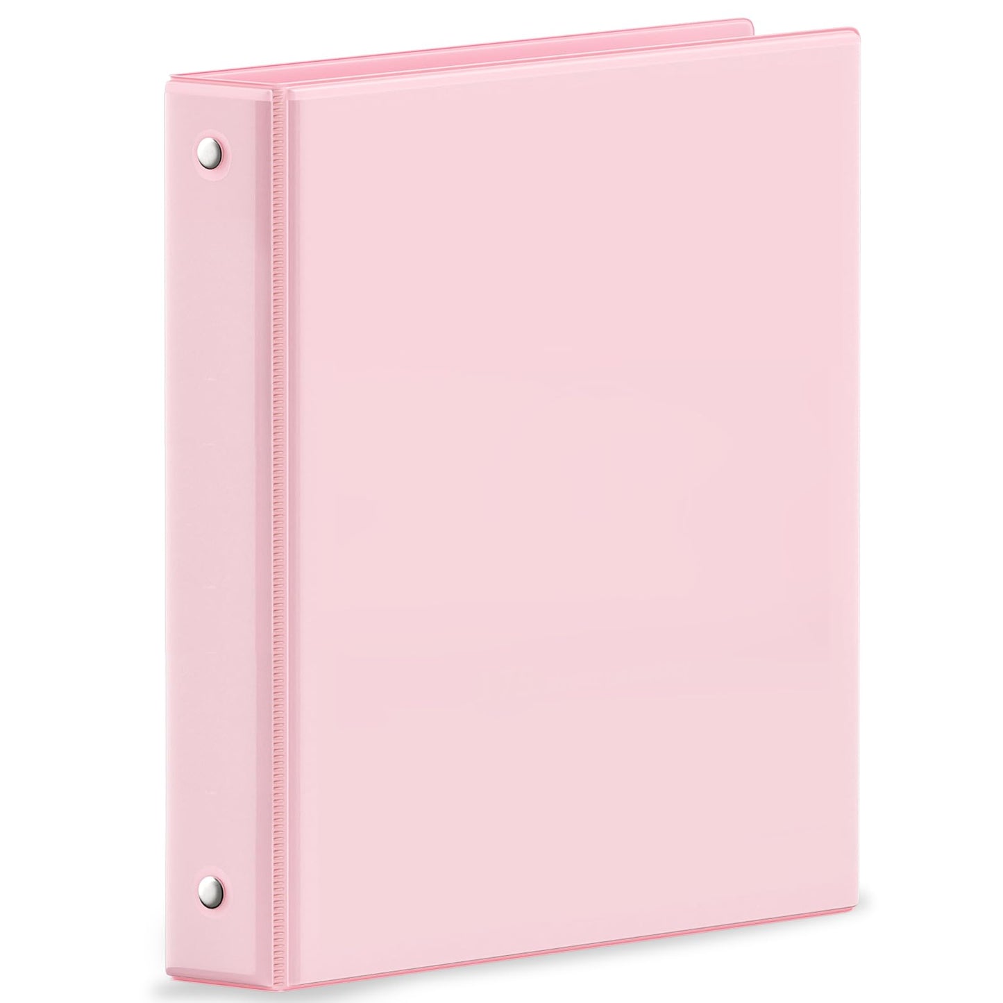 SUNEE 3 Ring Binder 1 Inch Pink 1 Pack, Holds 175 Sheets of Letter Paper, Clear View 1" Three Ring PVC-Free (Fit 8.5x11 Inches) for School or Office Supplies