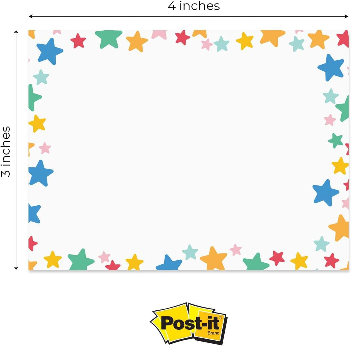 Cute Teacher Icons Sticky Note Pads / 4" x 3" Repositionable Classroom Sticky Notes / 50 Sheets Per Pad/Set of 6 Designs/Made in USA