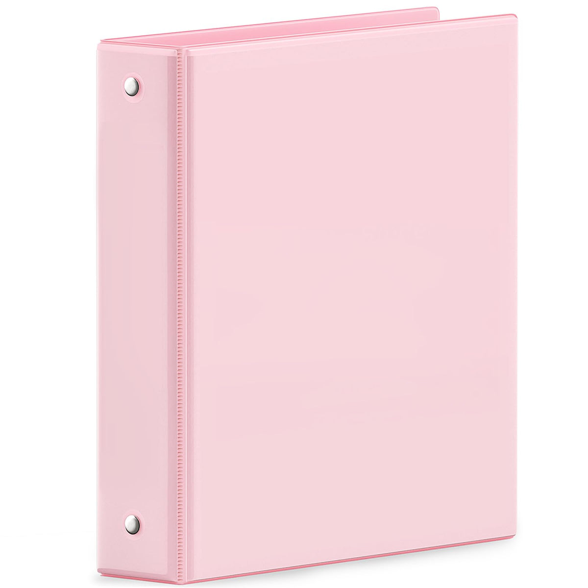SUNEE 3 Ring Binder 1 Inch Pink 1 Pack, Holds 175 Sheets of Letter Paper, Clear View 1" Three Ring PVC-Free (Fit 8.5x11 Inches) for School or Office Supplies