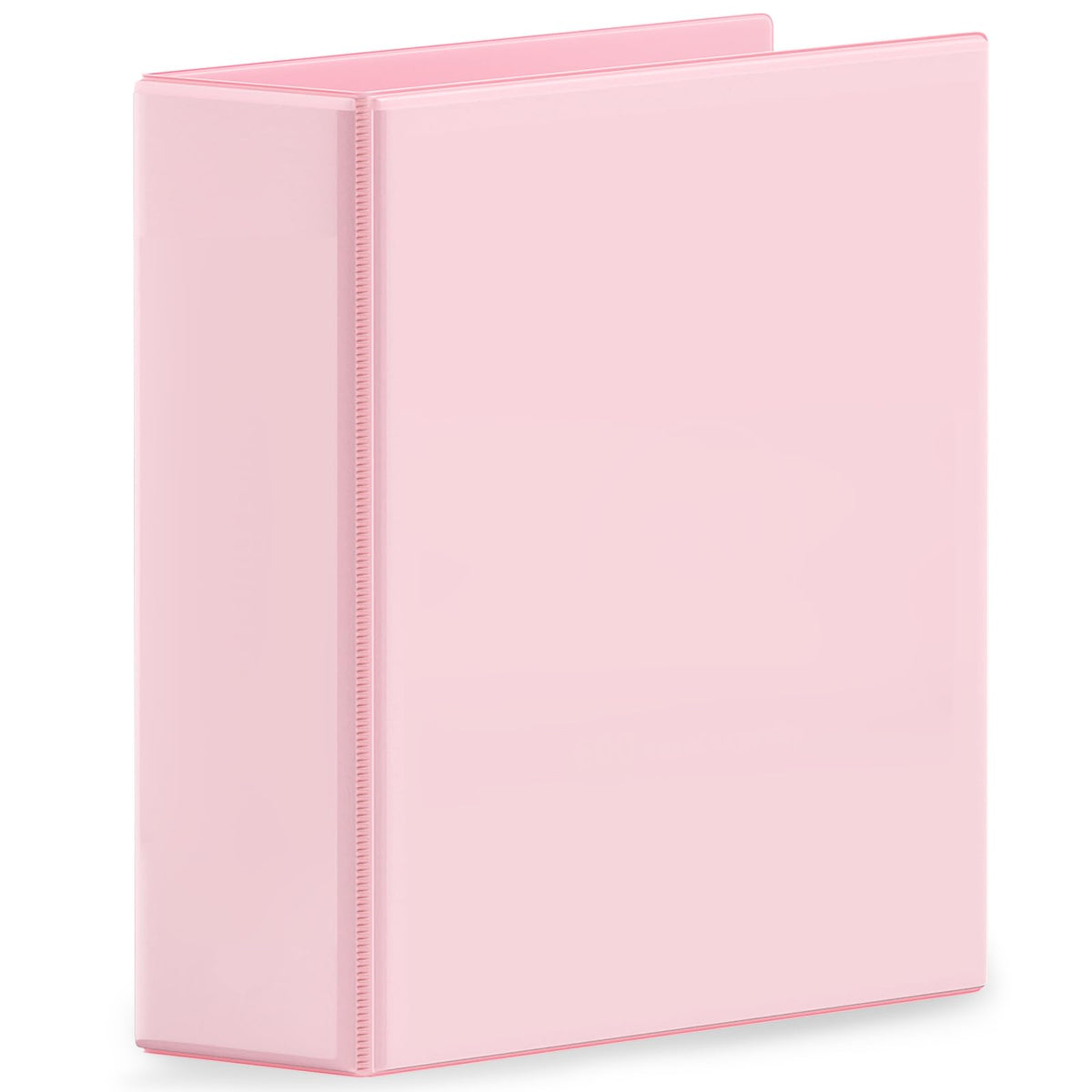 SUNEE 3 Ring Binder 1 Inch Pink 1 Pack, Holds 175 Sheets of Letter Paper, Clear View 1" Three Ring PVC-Free (Fit 8.5x11 Inches) for School or Office Supplies