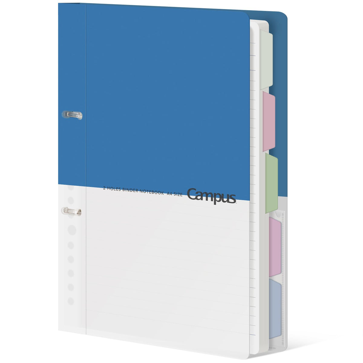 KOKUYO 5 Subject Spiral Notebook Journal, Campus 110 Sheets B5 Refillable Notebook with Dividers Tabs, 6mm Dot Lined Binder Notebook for Work School Note Taking. 9" x 10.5", Yellow