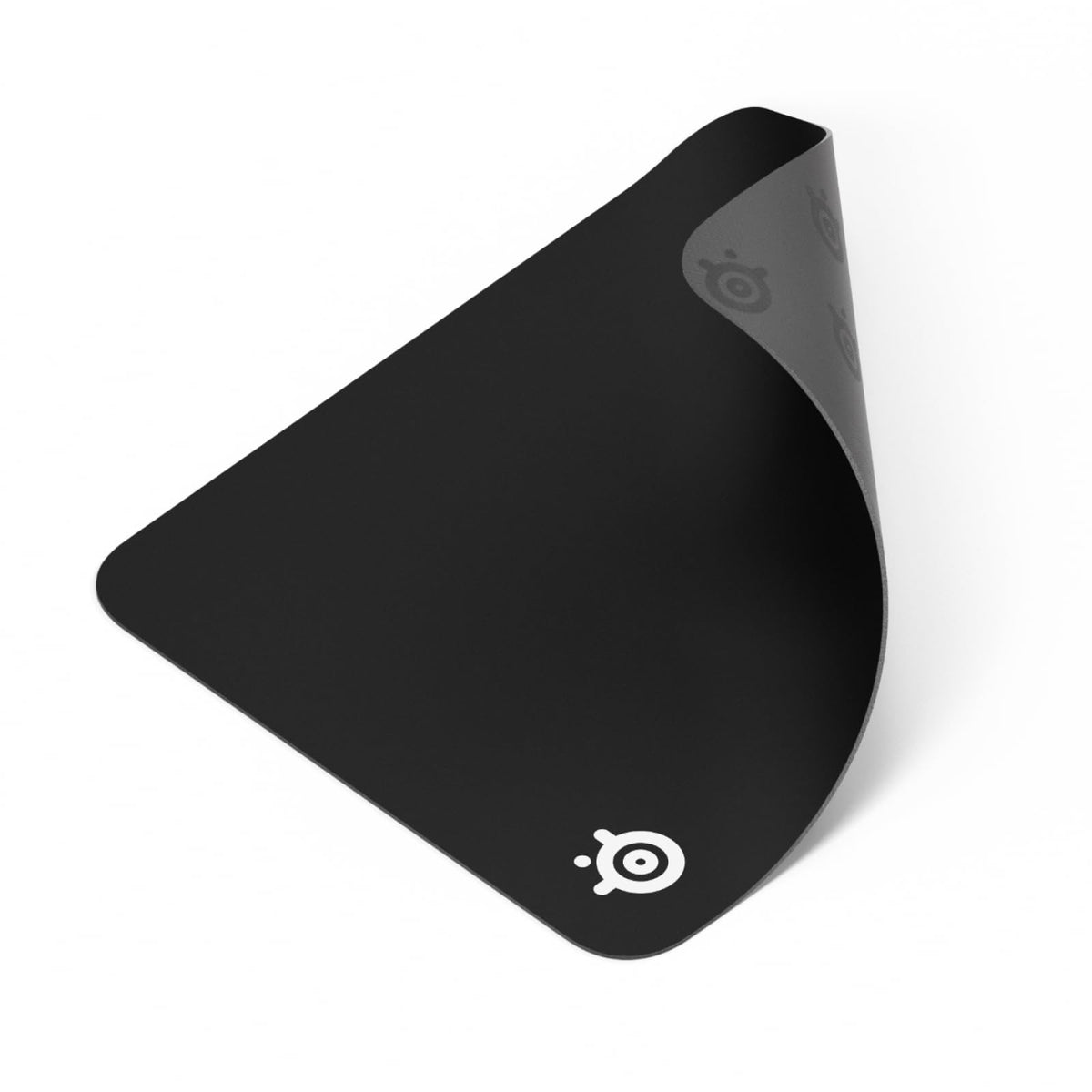 SteelSeries QcK Medium Gaming Mousepad — Black — Non-Slip Silicone Rubber Base — Peak Tracking and Stability — Optimized for Gaming Sensors — 320 mm x 270 mm — FPS, MOBAs, RTS, MMO