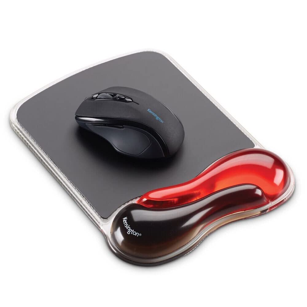 Kensington Duo Gel Mouse Pad with Wrist Rest, Ergonomic Wrist Support for Pain Relief, Comfortable Non-Skid Gel Pad for Computer, Laptop, Office & Home 9.6" x 7.6", Blue K62401AM | Ergonomic wrist support, non-skid gel pad, 9.6 x 7.6 in, pain relief for l