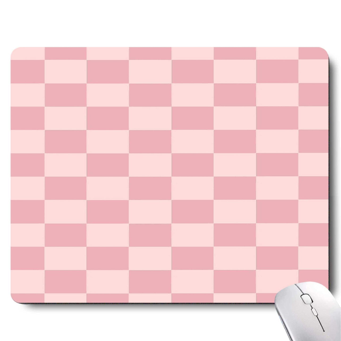 Gorgeous Flowers Plants Mouse Pad,Pink Floral Rose Mouse Pads for Desk,Soft Computer Mouse Mat Cute Mousepad Cloth Computer Mouse Pads for Women,Square Waterproof Non-Slip Rubber Base MousePads