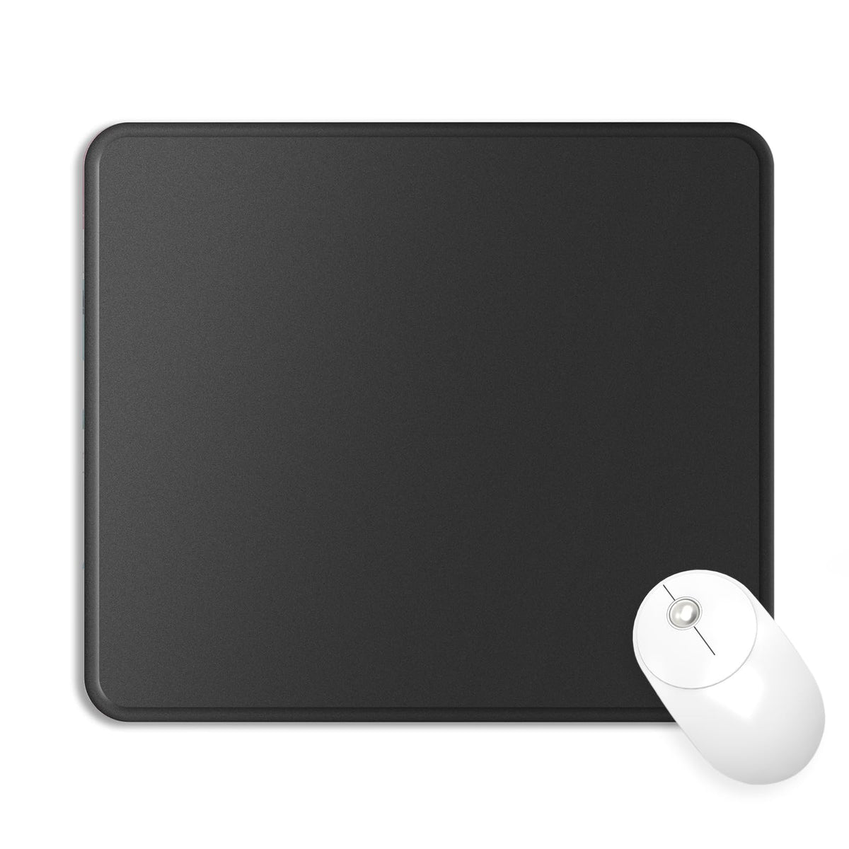 Mouse Pad with Wrist Rest, Comfortable Computer Mousepad with Gel Wrist Support Smooth Surface and Non-Slip PU Base for Pain Relief, Laptop, Office & Home (Rose)