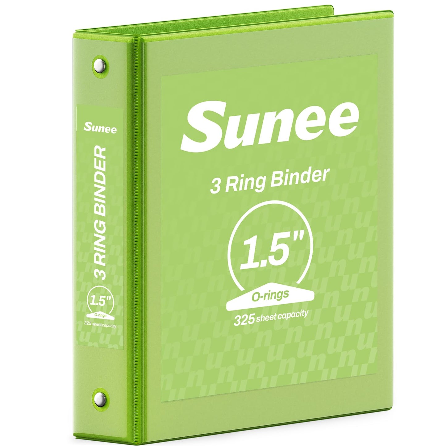 SUNEE 3 Ring Binder 1 Inch Pink 1 Pack, Holds 175 Sheets of Letter Paper, Clear View 1" Three Ring PVC-Free (Fit 8.5x11 Inches) for School or Office Supplies