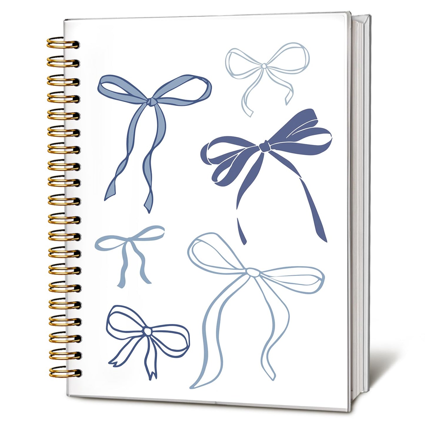 Cute Pink Bow Journal for Teen Girls & Women, Cute School Supplies - Cute Preppy Bow Stuff Birthday Gifts for Women Girls, Coquette Stuff Pink Bow Bible Hardcover Spiral Notebook 5.5x8.3