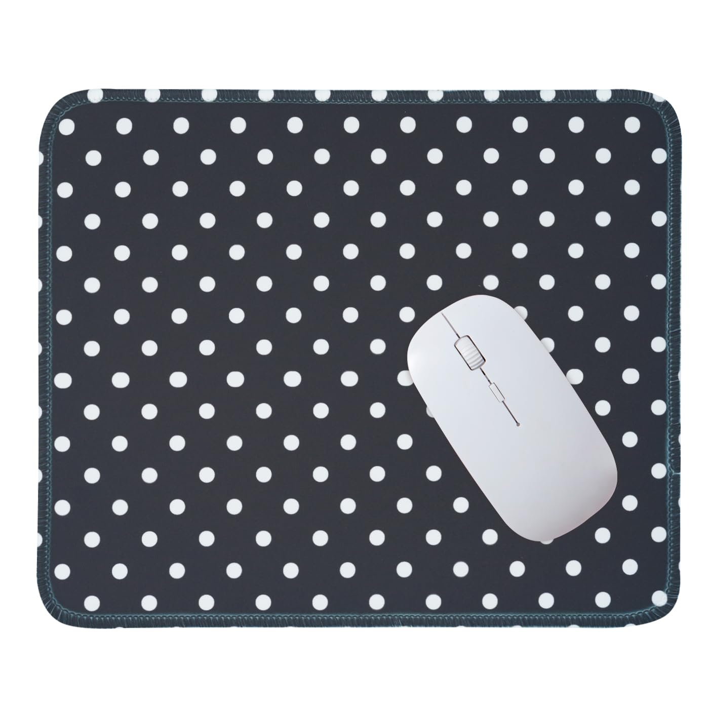 Mouse Pad for Desk with Stitched Edge, Premium Cute Washable Mouse Pads. Computer Mousepad with Non-Slip Rubber Base, Mousepads for Laptop, 9.25x7.75x0.12 inch (Pink Stripes)
