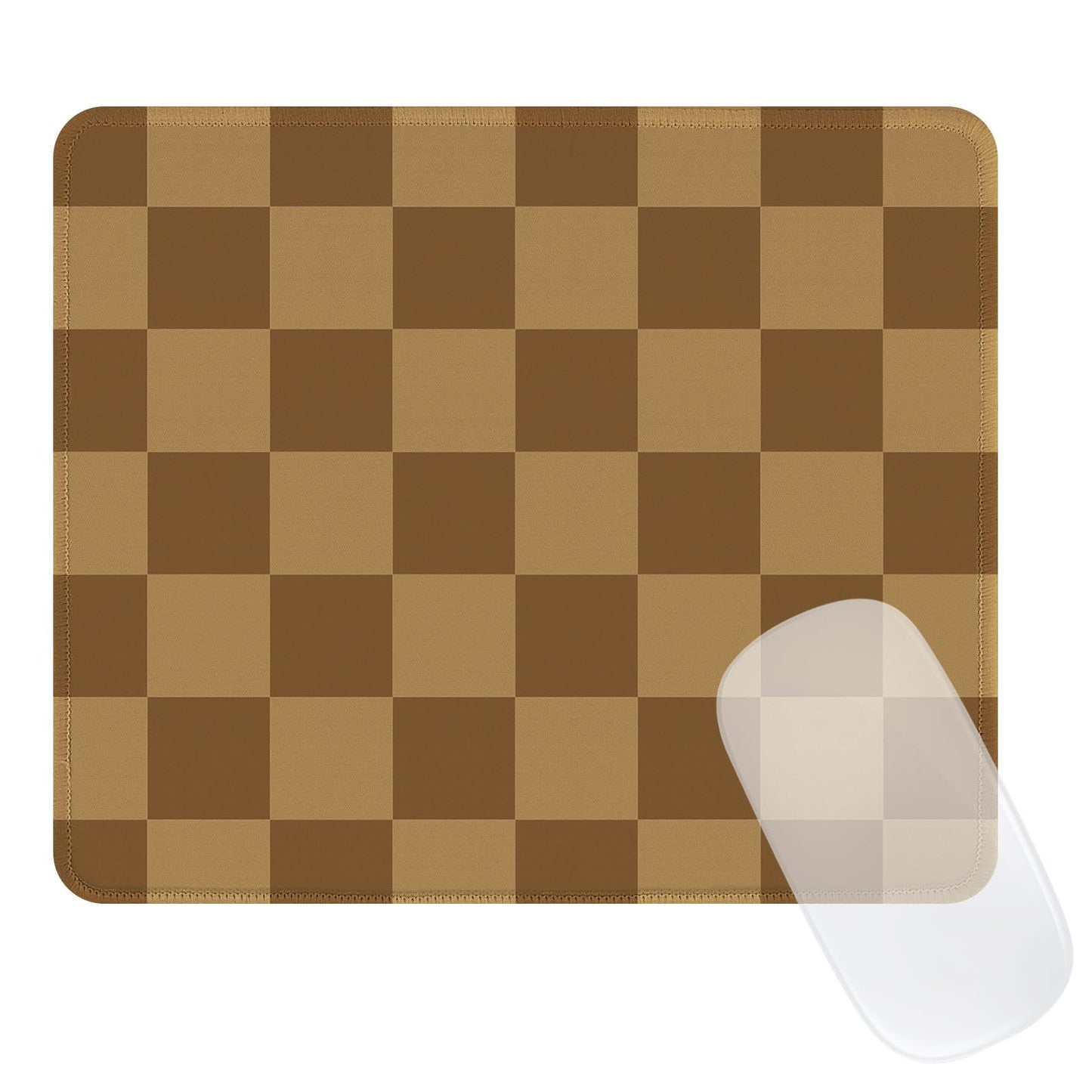 Cute Blue Stripes Mouse Pad, Waterproof Aesthetics Mouse Pads Design, Non-Slip Rubber Base Computer Simple Funny Mousepad,Small Mouse Mat Desk Accessories,Light Blue