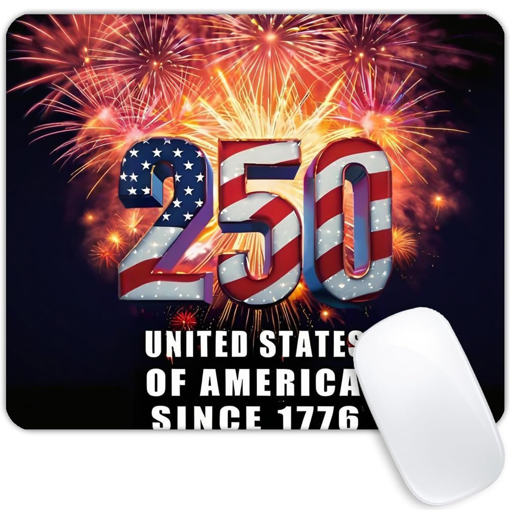 United States National Flag Mousepad Non-Slip Rubber Base Mouse Pads for Computers Laptop Office Desk Accessories Mouse pad (National Flag, 1pc)