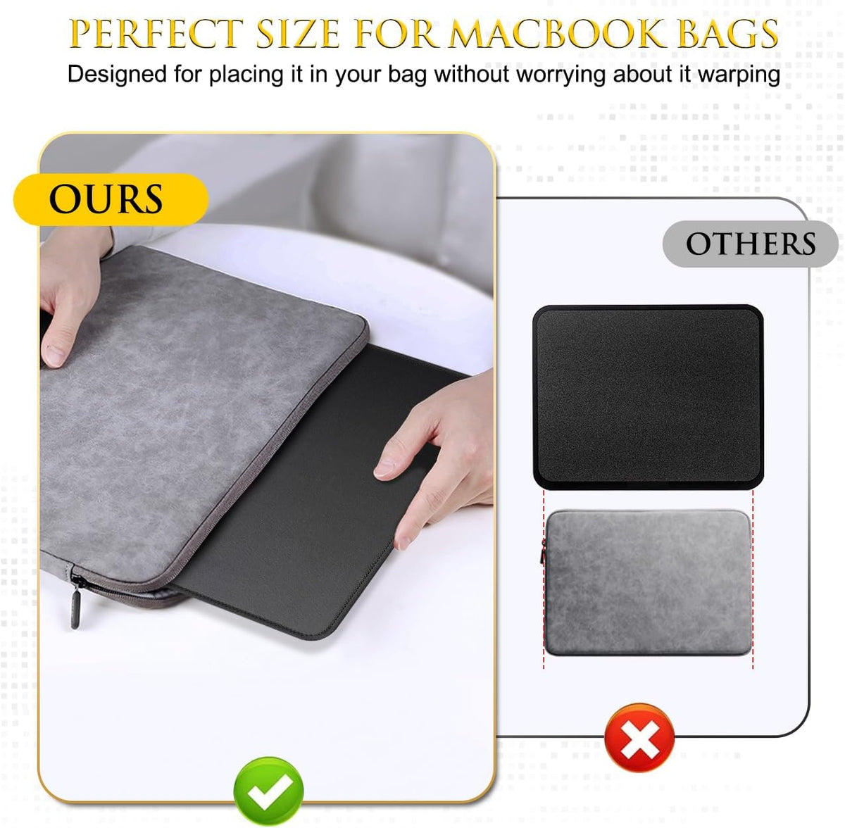 JIKIOU 3 Pack Mouse Pad with Stitched Edge, Perfect Size 10.2x8.3in Black | Anti-Fray, Comfortable Smooth Lycra Surface, Non-Slip Rubber Base, Machine Washable Fade-resistant, Compatible with All Mice