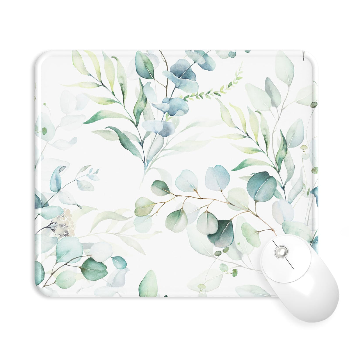 Mouse Pad with Wrist Rest, Comfortable Computer Mousepad with Gel Wrist Support Smooth Surface and Non-Slip PU Base for Pain Relief, Laptop, Office & Home (Rose)