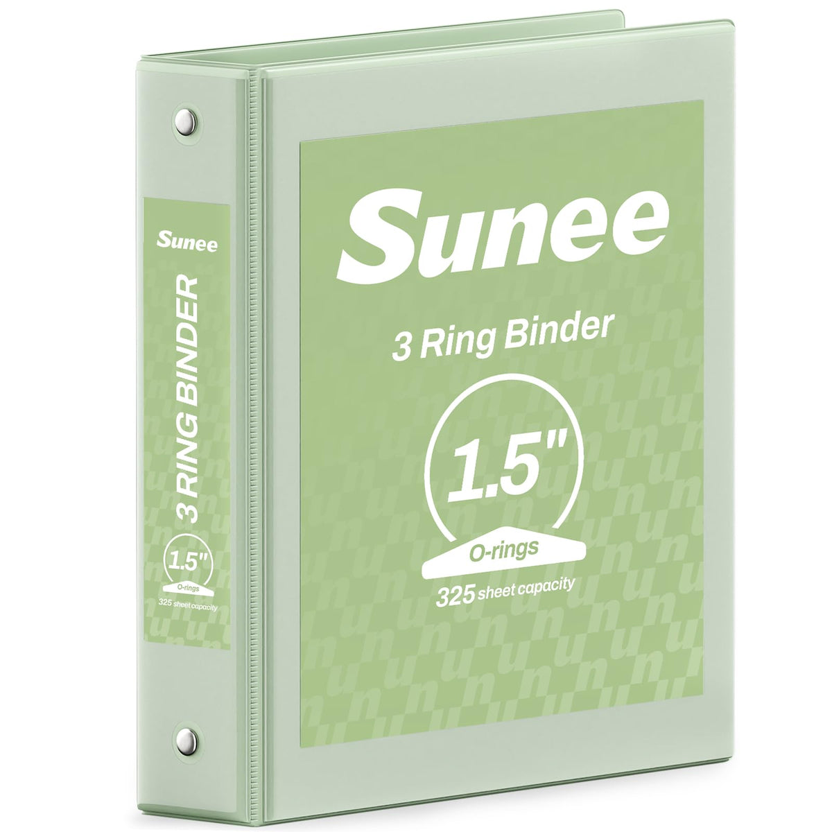 SUNEE 3 Ring Binder 1 Inch Pink 1 Pack, Holds 175 Sheets of Letter Paper, Clear View 1" Three Ring PVC-Free (Fit 8.5x11 Inches) for School or Office Supplies