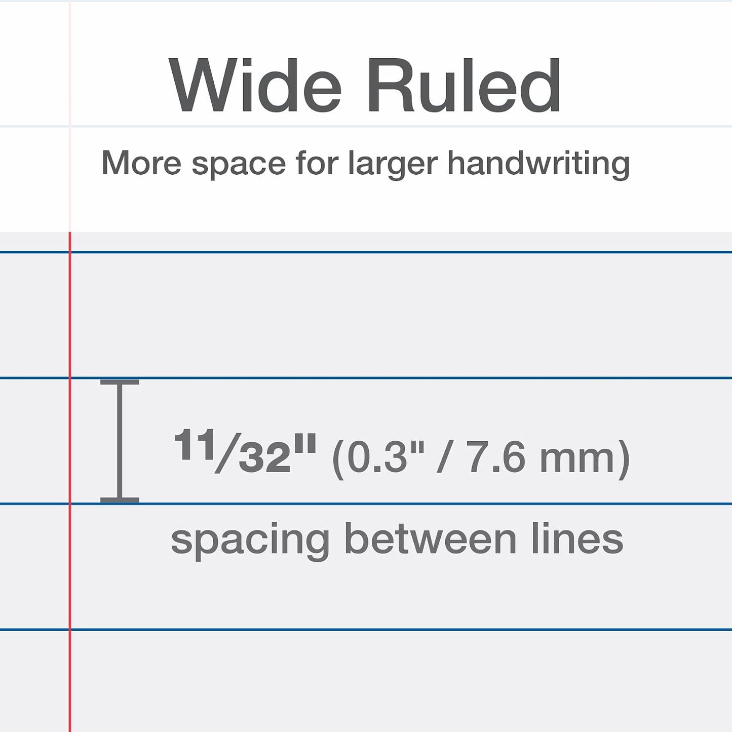 Oxford Reinforced Wide Ruled Loose Leaf Paper, 100 Sheets, 8 x 10.5 Inch | Filler Paper, Reinforced Punch Strip Resists Tearing, Fits 3-Ring Binders and Prong Folders, Smooth Surface for Ink
