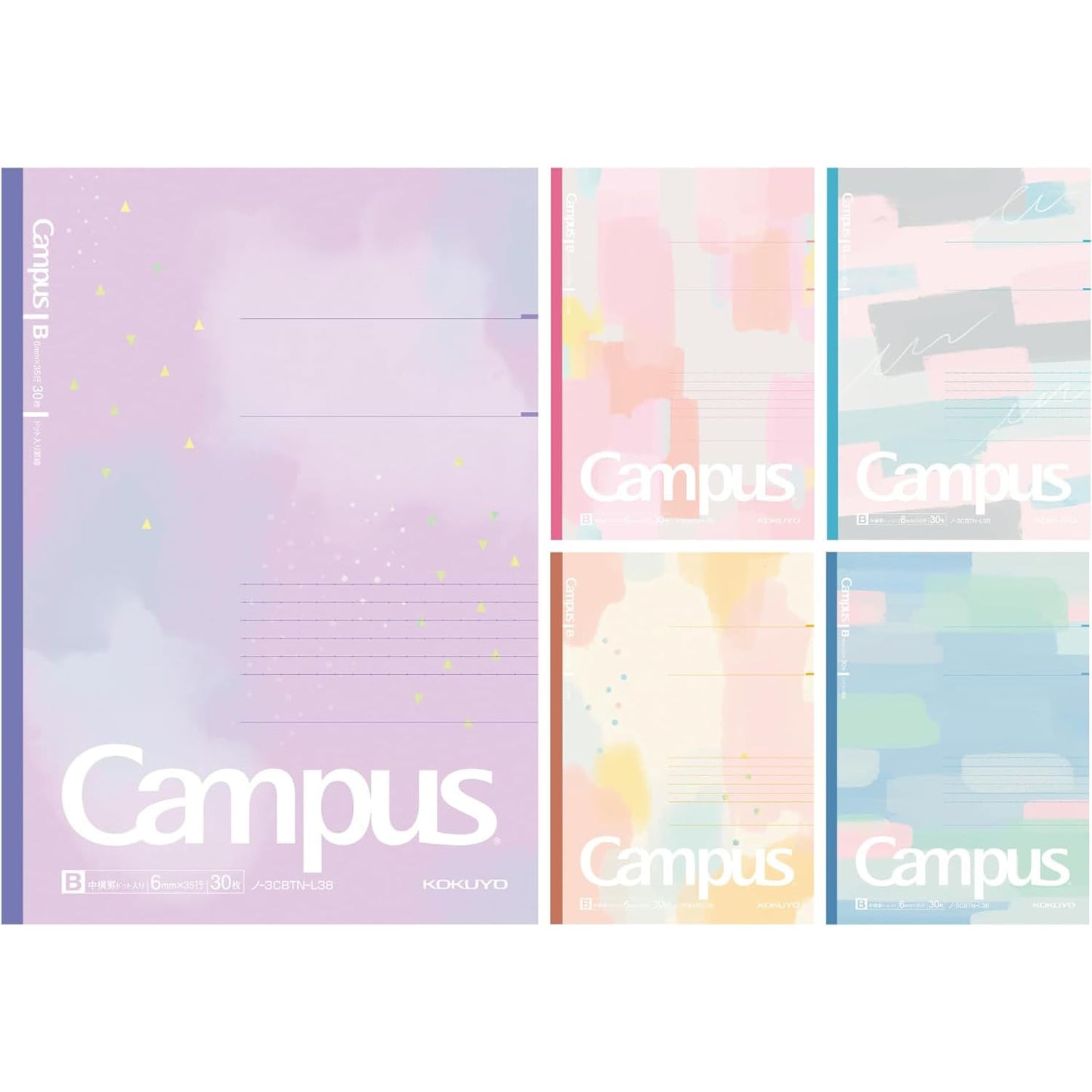 KOKUYO Composition Notebooks, 5 Pack Campus Semi-B5 Comp Book with Dot A 7mm Ruled, 30 Sheets, School Lined Notebook Spy x Family Limited Edition, Journal Notebook for Women Work Study Note Taking
