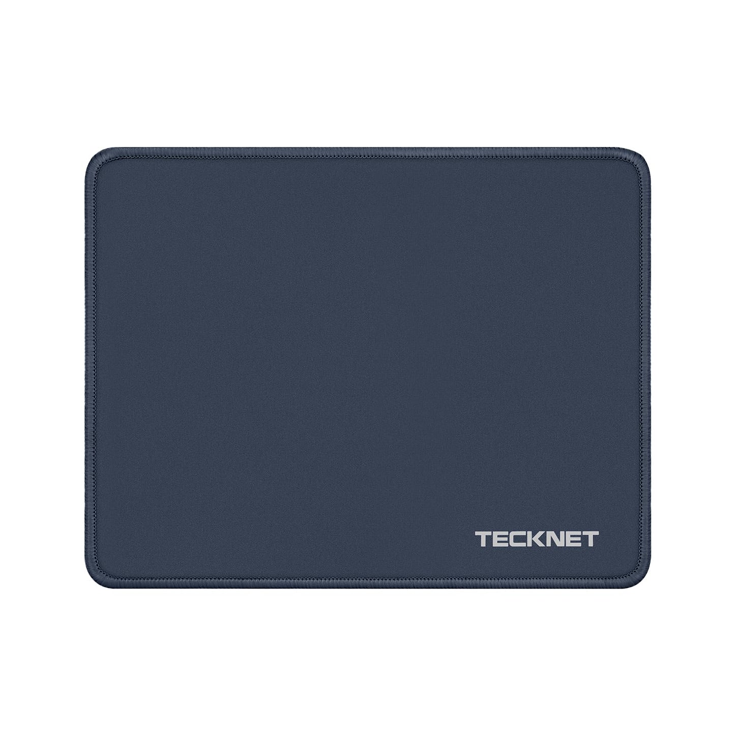 TECKNET Mouse Pad with Durable Anti-fray Stitching, Black Small Mousepad | Anti-slip Rubber Base, Ultra-smooth Surface, Waterproof Material, Gaming Mouse Mat for Laptop for Laser and Optical Mice