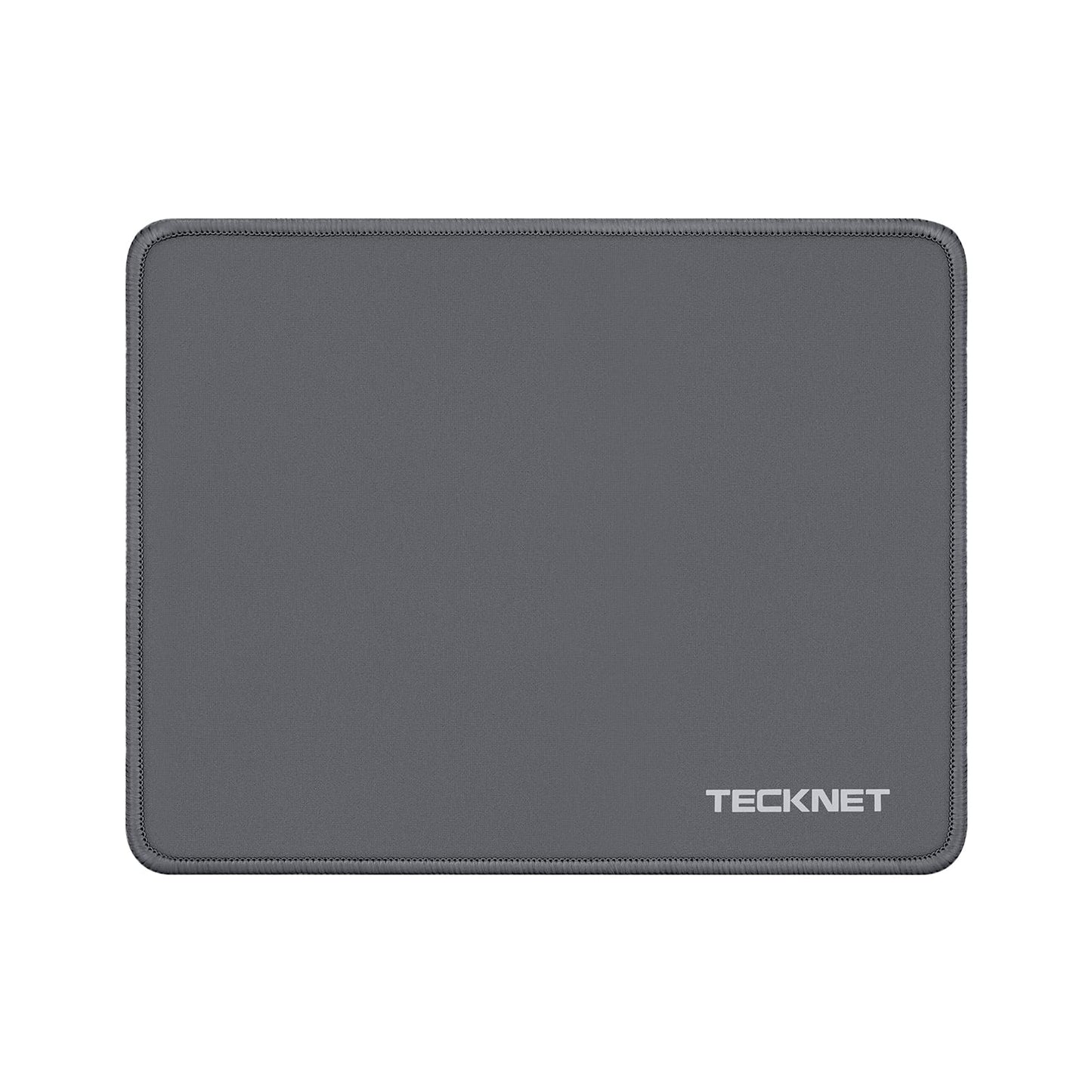 TECKNET Mouse Pad with Durable Anti-fray Stitching, Black Small Mousepad | Anti-slip Rubber Base, Ultra-smooth Surface, Waterproof Material, Gaming Mouse Mat for Laptop for Laser and Optical Mice