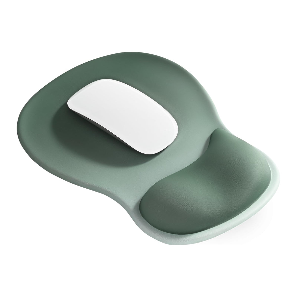 EooCoo Mouse Pad with Gel Wrist Rest, Ergonomic Mousepad Wrist Alignment | Middle Concave Design for Natural Wrist Alignment, Non-Slip Base Mousepad, Carpal Tunnel Relief, Office Desk Accessories