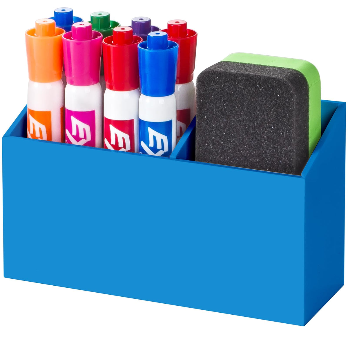 BEYGORM Magnetic Dry Erase Marker Holder for Whiteboard & Refrigerator | Non-slip Acrylic Pen Holder for Classroom, Fridge Magnet, Locker Organizer Accessories, Teacher & School Supplies(Clear)