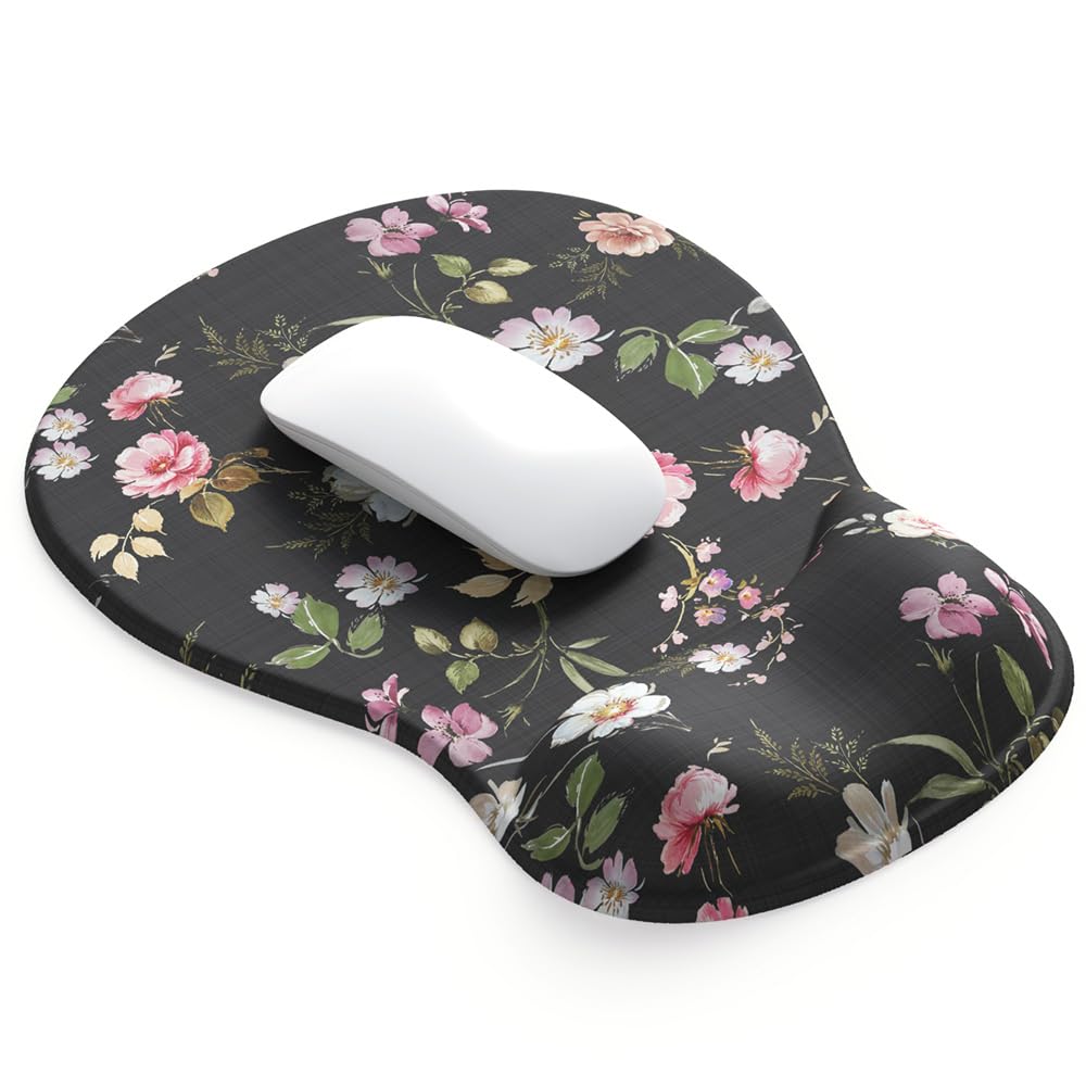 ErgoComfort Gel Wrist Rest Mouse Pad-Ergonomic Office Mousepad with Wrist Support-Non-Slip, Design Desk Accessories Mat for Home&Game Decor (06Mocha Sand)