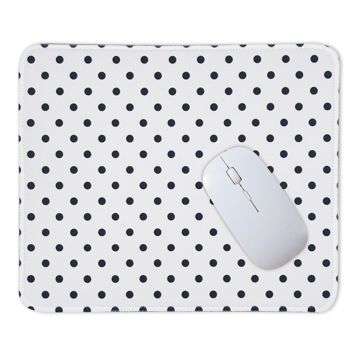 Mouse Pad for Desk with Stitched Edge, Premium Cute Washable Mouse Pads. Computer Mousepad with Non-Slip Rubber Base, Mousepads for Laptop, 9.25x7.75x0.12 inch (Pink Stripes)