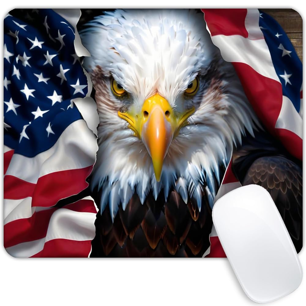 United States National Flag Mousepad Non-Slip Rubber Base Mouse Pads for Computers Laptop Office Desk Accessories Mouse pad (National Flag, 1pc)