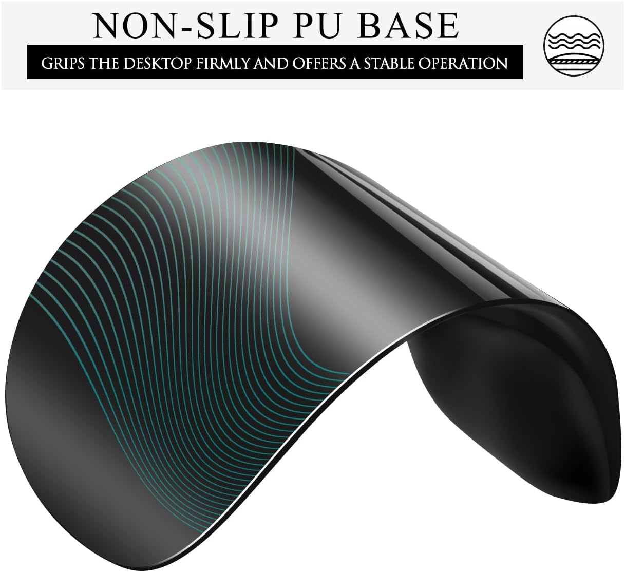 JIKIOU Ergonomic Mouse Pad with Gel Wrist Rest 2 Pack, Portable Small Black | Upgraded-Prevent Gel Leakage, Ergonomic Design for Pain Relief, Cooling Gel filled, Smooth Lycra Surface, Non-Slip PU Base